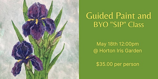 Iris Guided Painting "BYO Sips" Class primary image