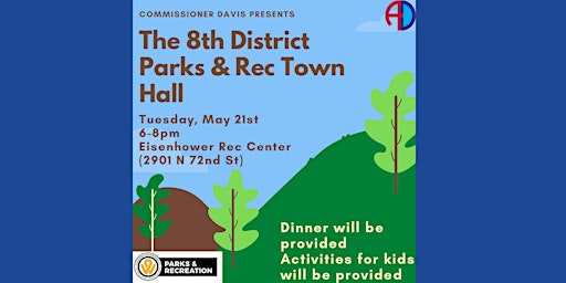 Image principale de 8th District Parks & Recreation Town Hall Meeting