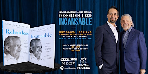 Imagem principal do evento Luis Miranda lanza su libro autobiográfico: Incansable / Relentless