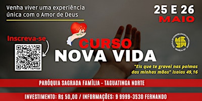 Imagem principal de Retiro Espiritual Católico Nova Vida 2024 - Brasília/DF