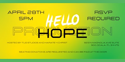 Hauptbild für HELLO HOPE PRODUCTION 2024