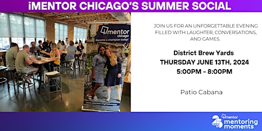 Image principale de iMentor Chicago's Summer Social