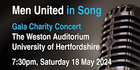 Men United in Song: A Gala Benefit Concert for Prostate Cancer UK