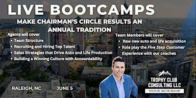 Image principale de Trophy Club Bootcamp: Make Chairman's Circle an Annual Tradition- Raleigh