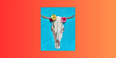 Imagem principal do evento Desert Cow Skull Paint, Sip and Create