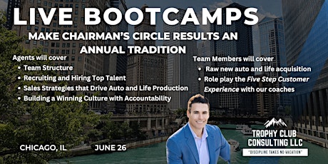 Trophy Club Bootcamp: Make Chairman's Circle an Annual Tradition- Chicago