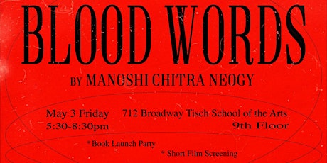 Blood Words Pop-up Book Launch & Screening