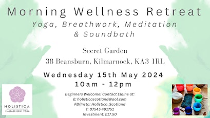 Wee Morning Wellness Retreat - Yoga, Meditation, Breath Work & Sound Bath