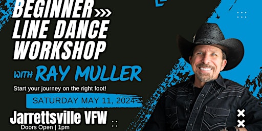 Imagen principal de Beginner Line Dance Workshop with Ray Muller at Jarrettsville VFW