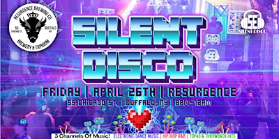 SILENT DISCO at Resurgence Brewing Company! - 4/26/24 primary image