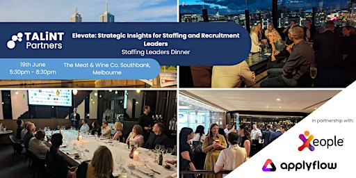 Hauptbild für Elevate: Strategic Insights for Staffing & Recruitment Leaders  - Melbourne