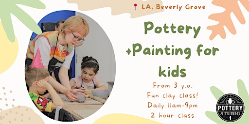 Imagem principal do evento Pottery + Painting Class For Kids