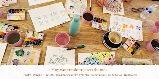 Imagem principal do evento Flower Fridays - Drop in watercolour class