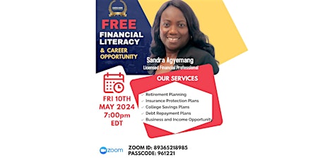 Free Financial Literacy and Career Opportunity