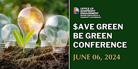 2024 $ave Green Be Green Conference