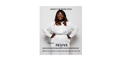 Primaire afbeelding van MADE FOR MORE 2024- THEME: REVIVE