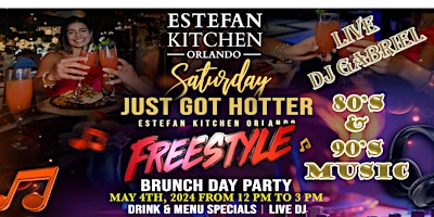 Imagem principal do evento Estefan Kitchen Orlando Freestyle Brunch Day Party