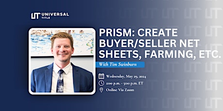 PRISM: Create Buyer/Seller Net Sheets, Farming, etc.