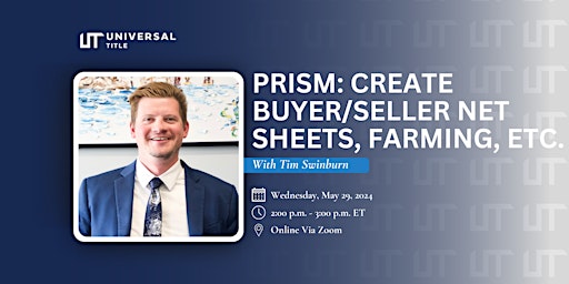 Imagen principal de PRISM: Create Buyer/Seller Net Sheets, Farming, etc.