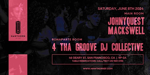 JohnyQuest, Mackswell + 4 Tha Groove DJ Collective  primärbild