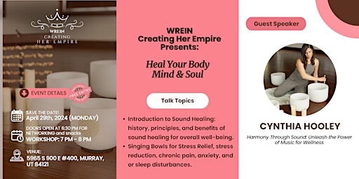 WREIN Creating Her Empire: Heal Your Body Mind & Soul  primärbild