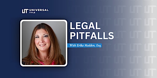 Imagen principal de Legal Pitfalls with Erika Madden