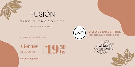 Image principale de Fusión Vino y Chocolate