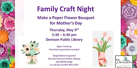 Family Craft Night - Paper Flowers for Mother's Day
