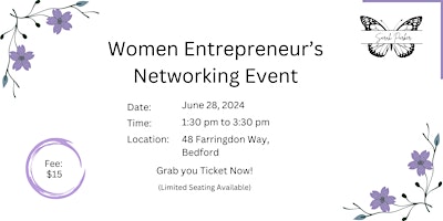 Image principale de Women Entrepreneur’s Networking Event