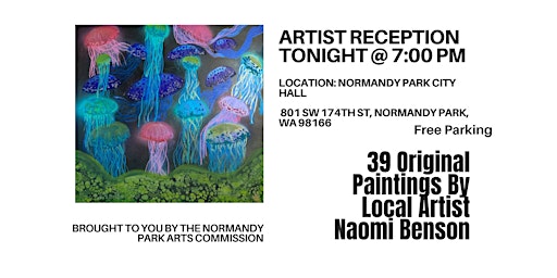 Artist Reception For Naomi Benson At Normandy Park City Hall primary image