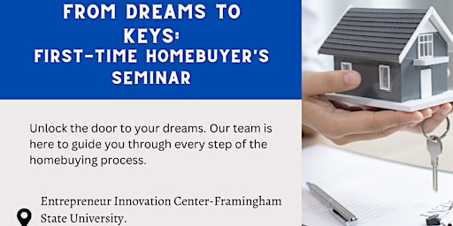 Immagine principale di From Dreams To Keys: First Time Homebuyers Seminar 