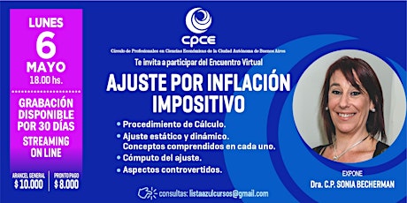 Image principale de Ajuste por inflación impositivo