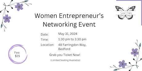 Women Entrepreneur’s Networking Event in Halifax, Nova Scotia