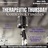 Primaire afbeelding van Therapeutic Thursday: Comedy Crusades