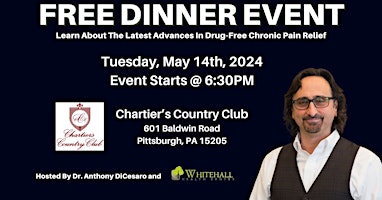 Immagine principale di Learn Drug-Free Chronic Pain Relief Advances | FREE Pittsburgh Dinner Event 