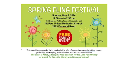 Hauptbild für FREE EVENT: Spring Fling Festival in Kingwood Neighborhood, Little Rock