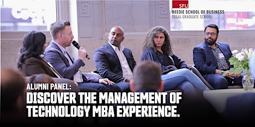 Image principale de Alumni Panel: Discover The Management of Technology MBA Experience
