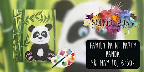 Family Paint Party at Songbirds-  Panda