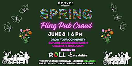Imagem principal do evento Spring Fling Pub Crawl - Cheers To Accessibility ♿