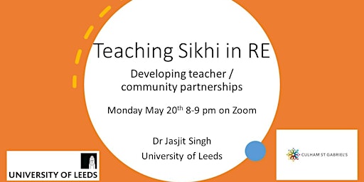 Primaire afbeelding van Teaching Sikhi in RE: Developing teacher / community partnerships