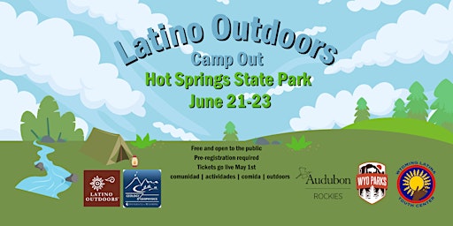 Imagem principal do evento Latino Outdoors Wyoming | Hot Springs State Park  Summer Campout