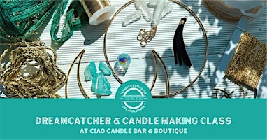 Imagem principal do evento Whimsical Wall Hangings & Candle Making Class at Ciao Candle Bar & Boutique