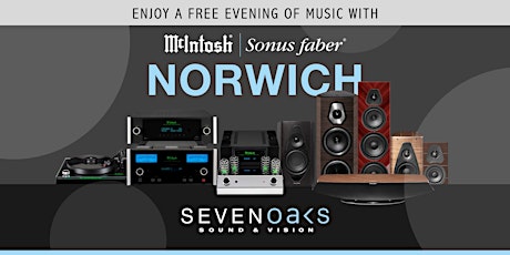 Enjoy an evening of music with McIntosh & Sonus faber at SSAV Norwich