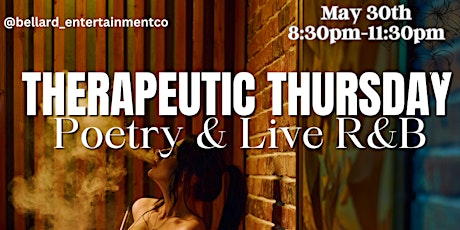Therapeutic Thursday: Poetry and Live R&B