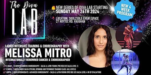 Imagem principal do evento Salsa Technique & Styling Diva Lab Workshop with Melissa Mitro