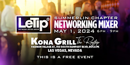 LeTip® Summerlin Chapter Business Networking Mixer primary image