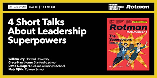 VIRTUAL EVENT: 4 Short Talks About Leadership Superpowers