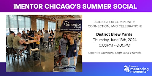Imagem principal do evento iMentor Chicago's Summer Social