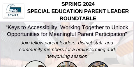 Imagem principal de Special Education Parent Leader Roundtable- Spring 2024
