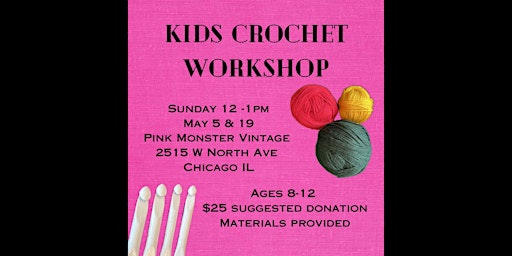 Kids Crochet Workshop primary image